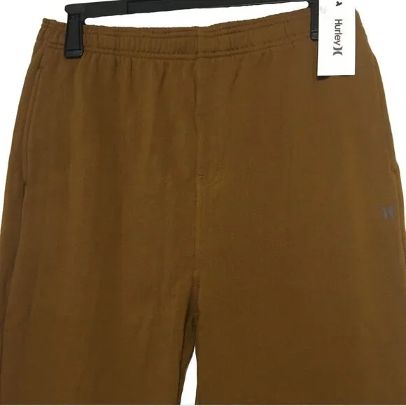 NWT NEW- Size XXL Hurley OAO Solid Summer Fleece Pant Ale Brown Cotton MSRP $50 - Picture 4 of 14